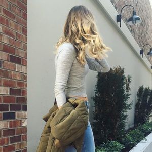 Cropped Knit Aritzia Sweater